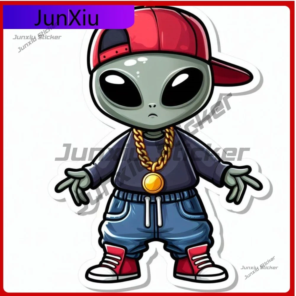 

Trendy Alien Sticker Waterproof UV Resistant Vinyl Decal Durable Scratch Stylish Outdoor Protective Sunproof Exterior