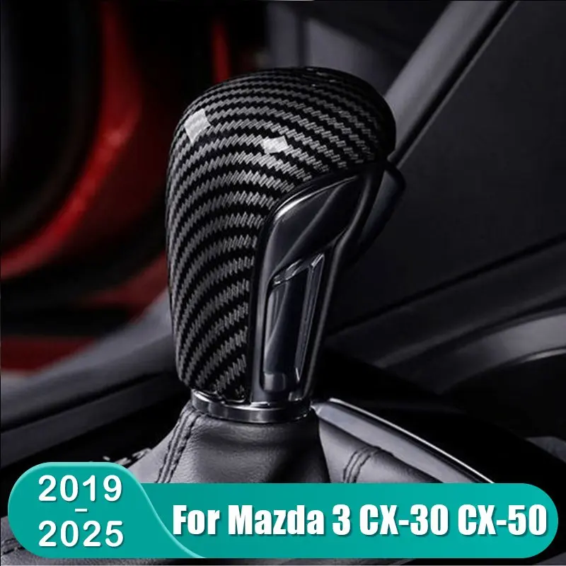 For Mazda 3 BP Axela CX-30 CX30 CX-50 CX50 2019 2020 2021 2022 2023 2024 2025 Car Gear Shift Knob Gear Head Cover Accessories
