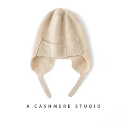 High Quality Winter Women Cashmere Hats Fashion Outdoor Keep Warm Ear Caps Solid Knitted Beanie Russian Hat Female Bomber Hats