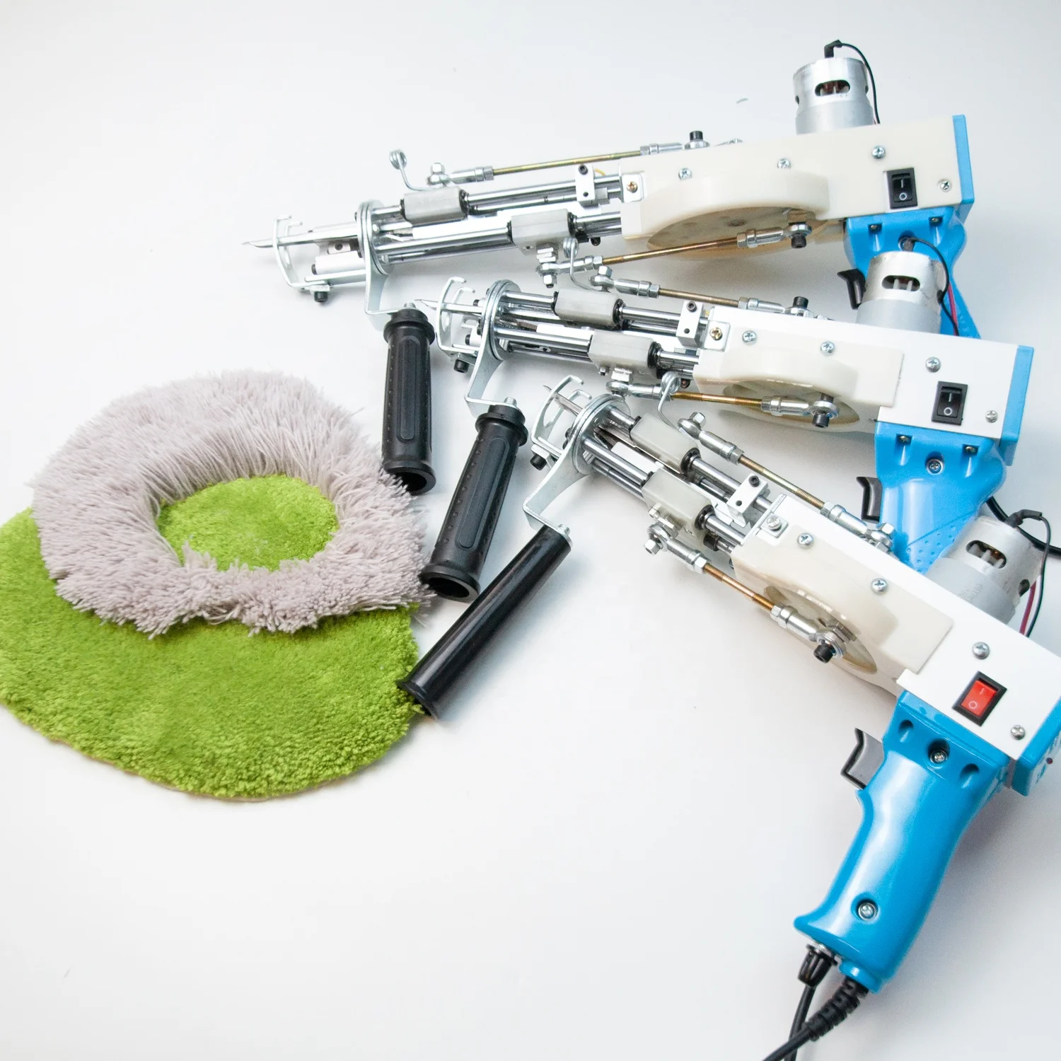 

In Stock Glue 40mm Tufting Carpet Weaving 2 in 1 Cut and Loop Pile Electric Tufting Machine with Monks Cloth