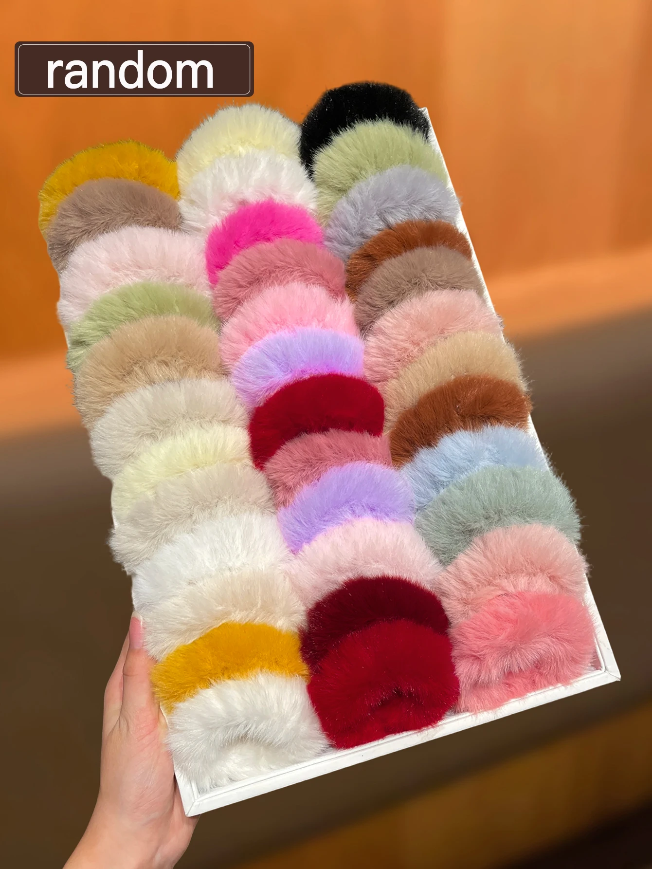 طراز نسائي عشوائي 5/10 قطع، متعدد الاستخدامات لتقليل العمر، ربطة شعر عالية على شكل ذيل حصان، مناسبة للاستخدام اليومي #1