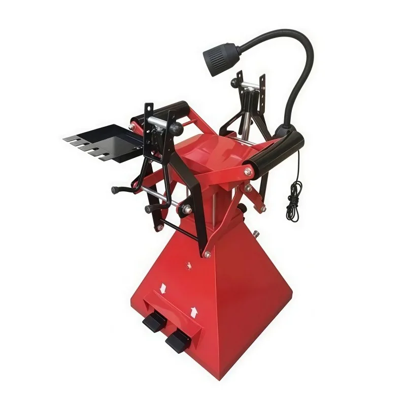 Vertical pneumatic tire expander Fixed tire support with lamp