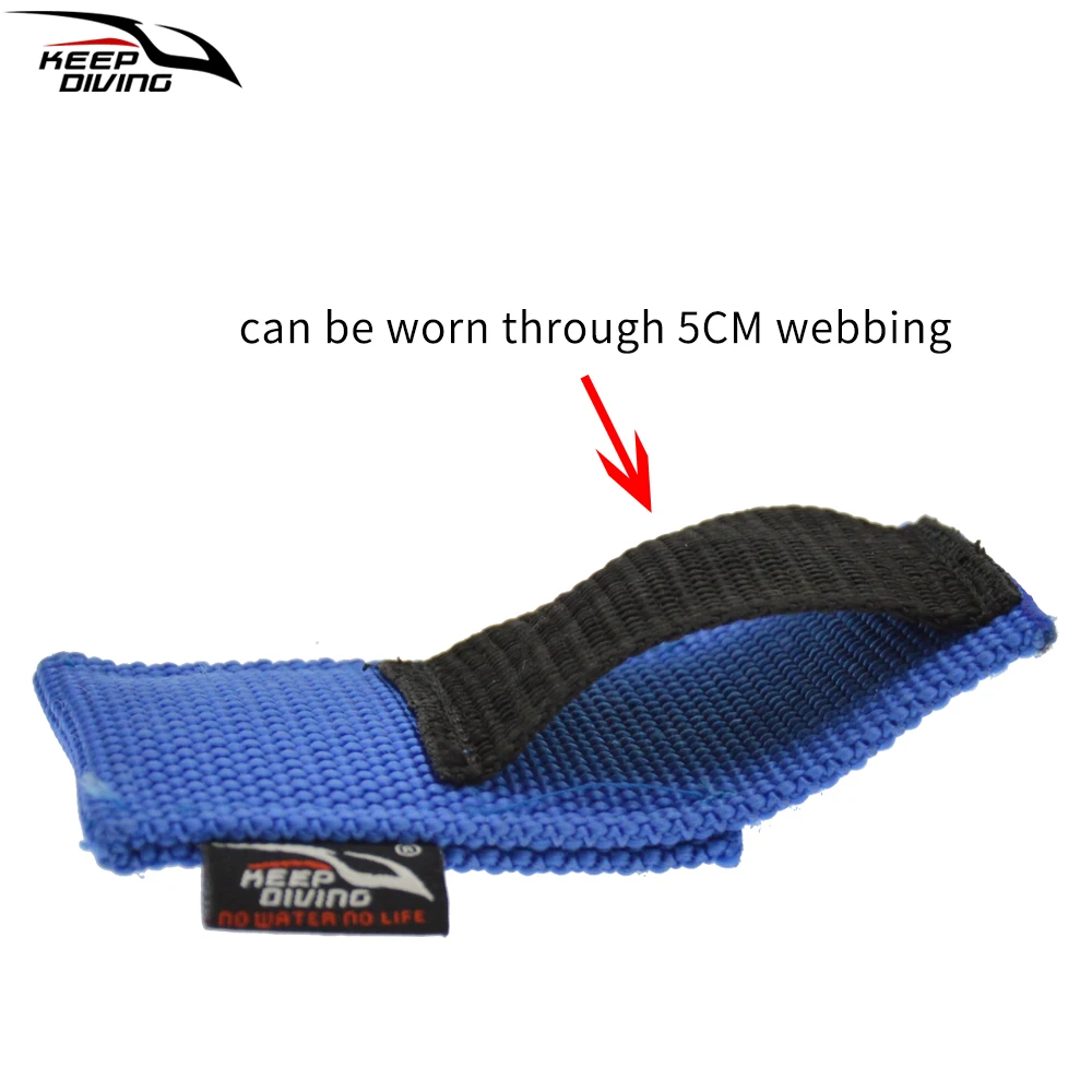 1PCS Diving Underwater Cutting Special Knife  Cutter Cover Can Be Worn Through 5CM Webbing Wear-resistant Nylon Cutter Cover view 3