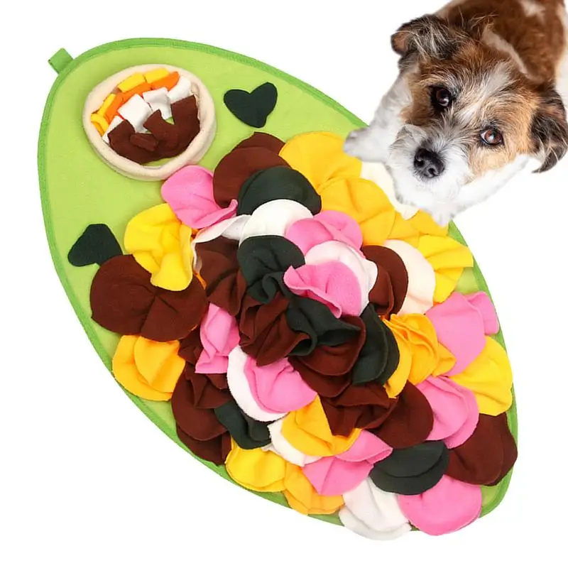 Pet Sniffing Mat Slip-Proof Pet Snuffle Mat for Dog Feeding Smell Training Blanket Dog Enrichment Toys Nose Work Toys for Dogs