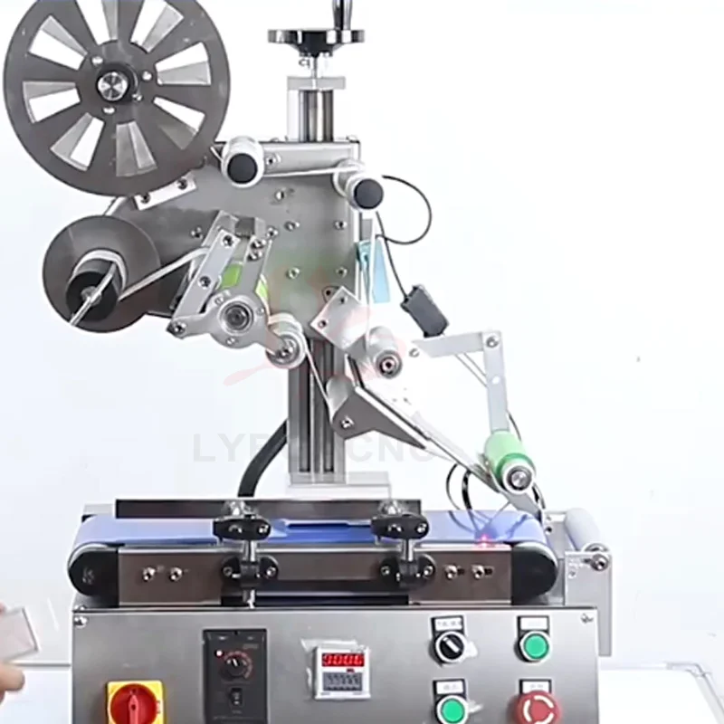 

Automatic Small Flat Labeling Machine 140mm Sticker Label Photoelectric Induction Tags Counting Labelers Speed Adjustable