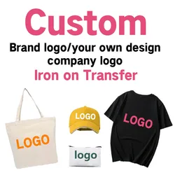 Custom Thermal Stickers on Clothes, Embroidery Your Logo, Iron On Transfers, Heat Transfer Pvc Patch