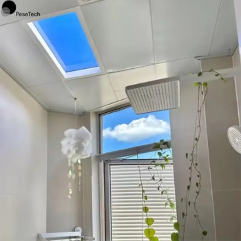 Indoor Roof Blue Sky Led Panel Lighting Fixture Artificial Skylight Virtual Daylight Ceiling Panel