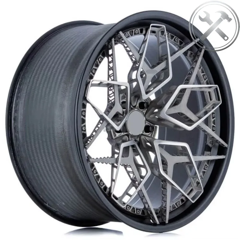 

18-23 Inch 6061-T6 Two Piece Forged Aluminum Wheels Universal Passenger Car Custom Modification Rims