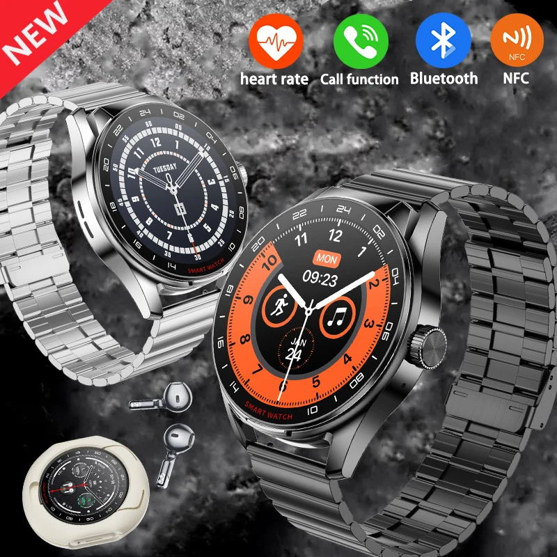 

2025 Men's New 5.3 Smart Bluetooth Call Watch, Built-in headphones, Heart Rate and Sleep Health Monitoring Smart New Watch