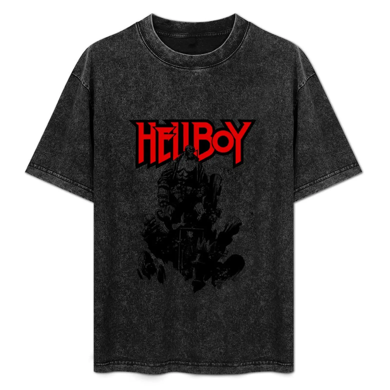 

HELLBOY - Graveyard T-Shirt tops sports fans fashion shirts luxury designer Short sleeve tee men
