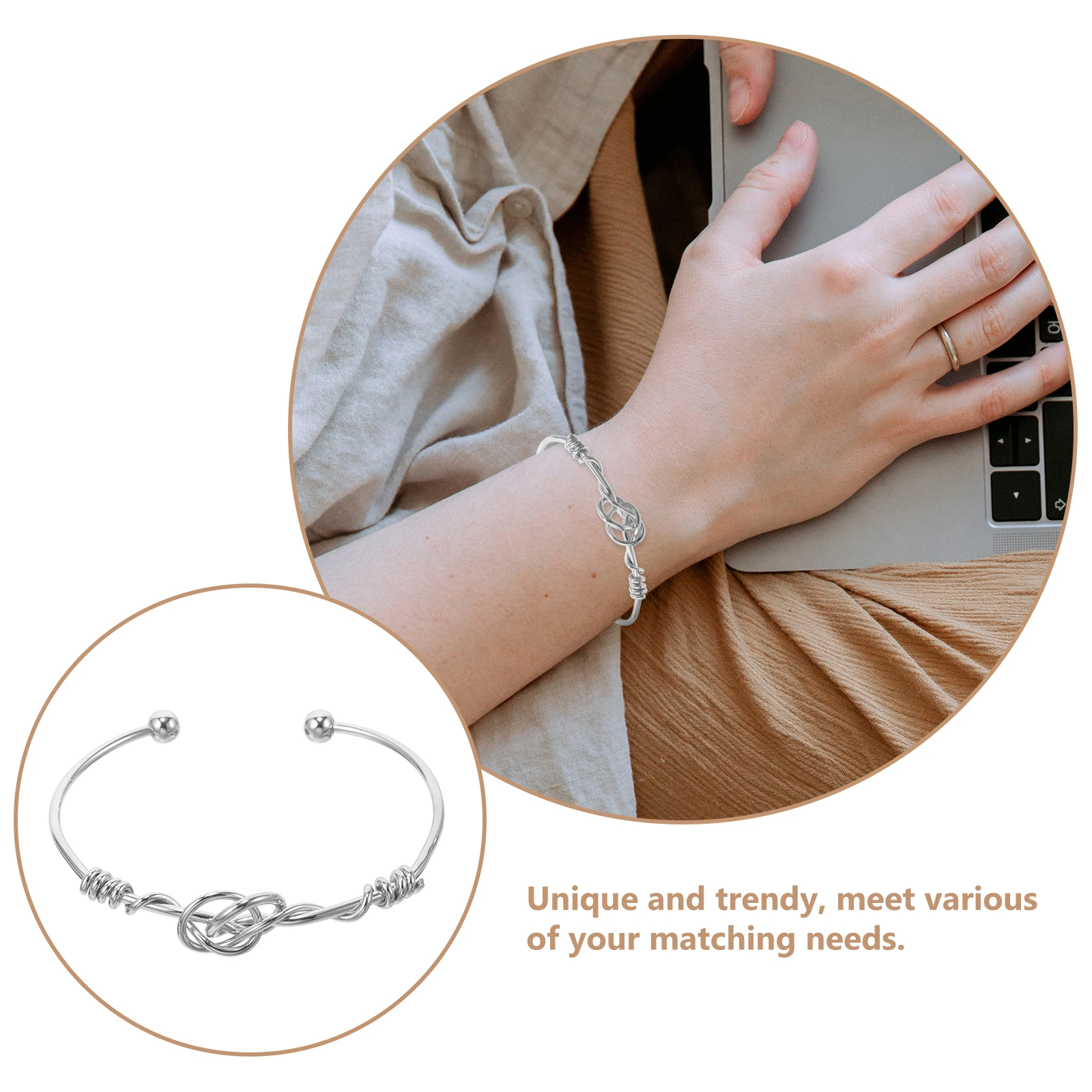

Heart Shaped Bangle Bracelet For Women Adjustable Wrist Jewelry Cuff Metal Accessory Fashionable Open Birthday Wedding