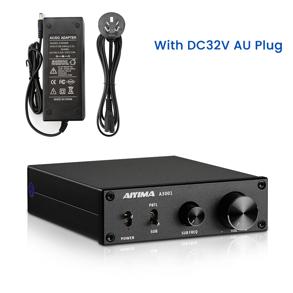 AIYIMA Audio A3001 TPA3255 Subwooferversterker 300W HIFI Speakerversterker Mono Geluidsversterker Klasse D Home Audio Amp