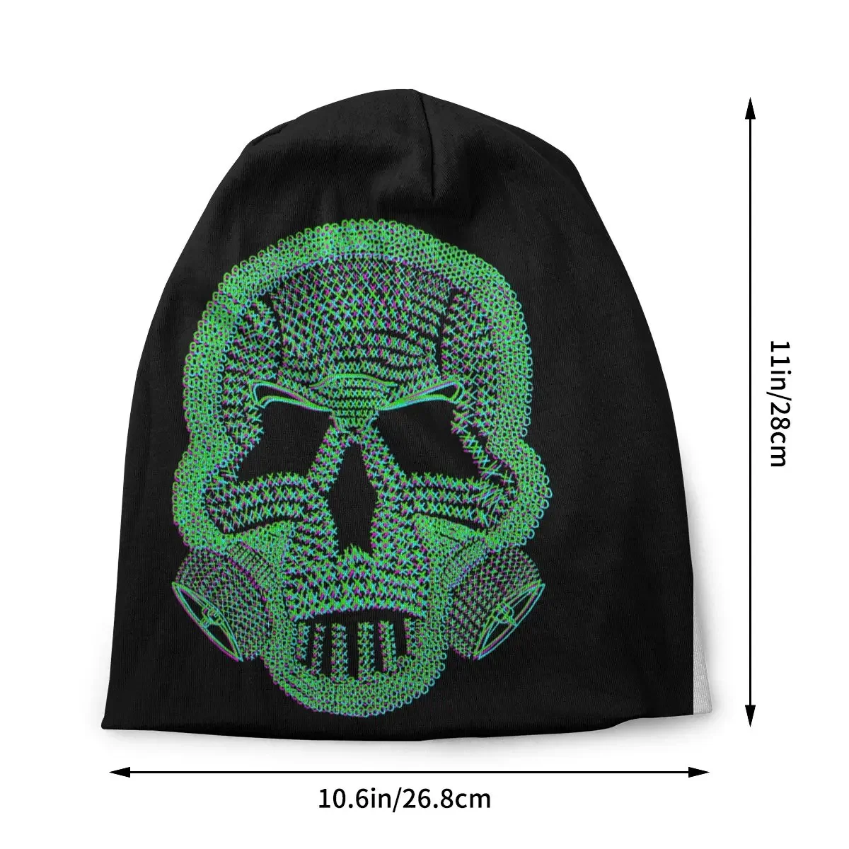 Gas Skull Men Women's Beanie Hats Self Preservation Society Knitted Hat Hip Hop Earmuff Bonnet Street Skullies Beanies