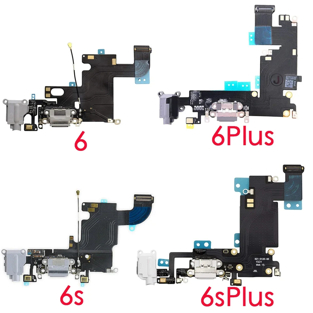 Charging Port Flex for IPhone X 6 6P 6s Plus7 7Plus 8 Plus USB Charger Dock Flex Cable with Microphone Replacement*