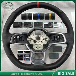 For Passat Tiguan Golf 7, 7.5,Mk7, polo R/GTI 7th generation sports Steering Wheel DSG Perforated Leather