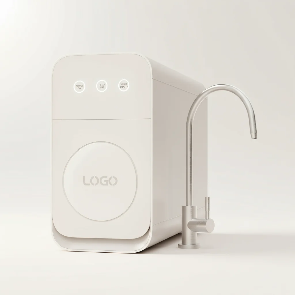 1200GPD RO System, Compact Kitchen Water Purifier, Undersink Filter, 304 Faucet, Fast Flow, Pure Drinking Water, Home Use