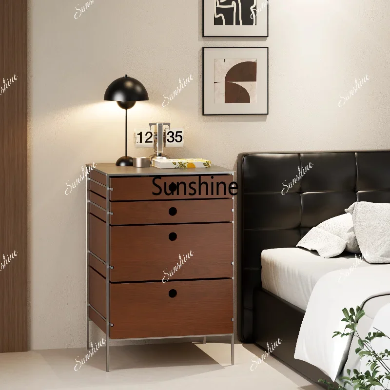 Medieval coffee cabinet Small apartment bar counter Bucket cabinet Double-sided pull-out storage cabinetTJ