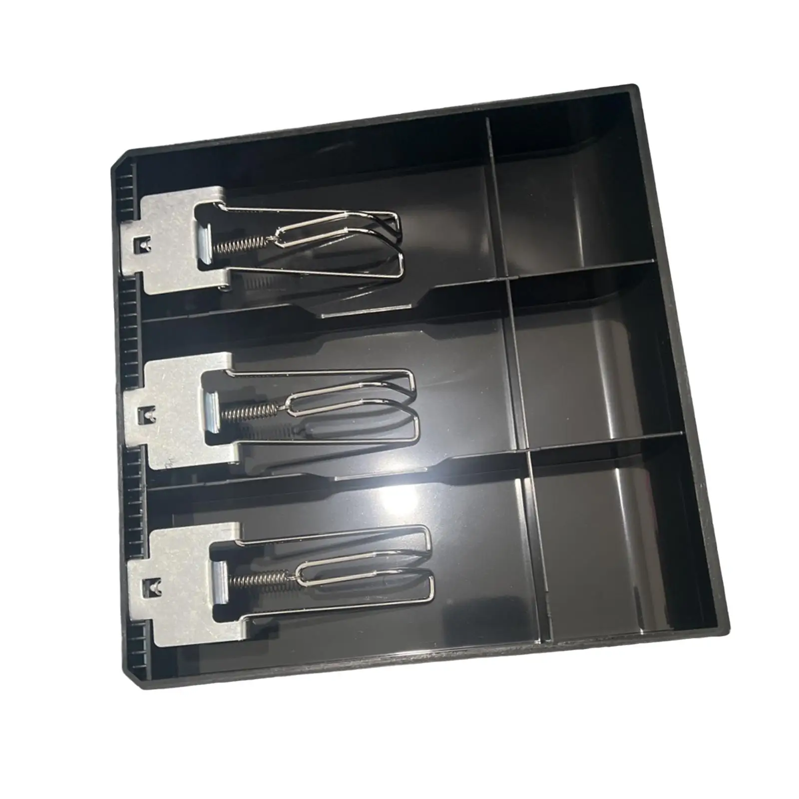 Cash Register Insert 3 Grid Replacement with Clip Removable Currency Till Money Organizer Cash Register Drawer for Drawer Shop
