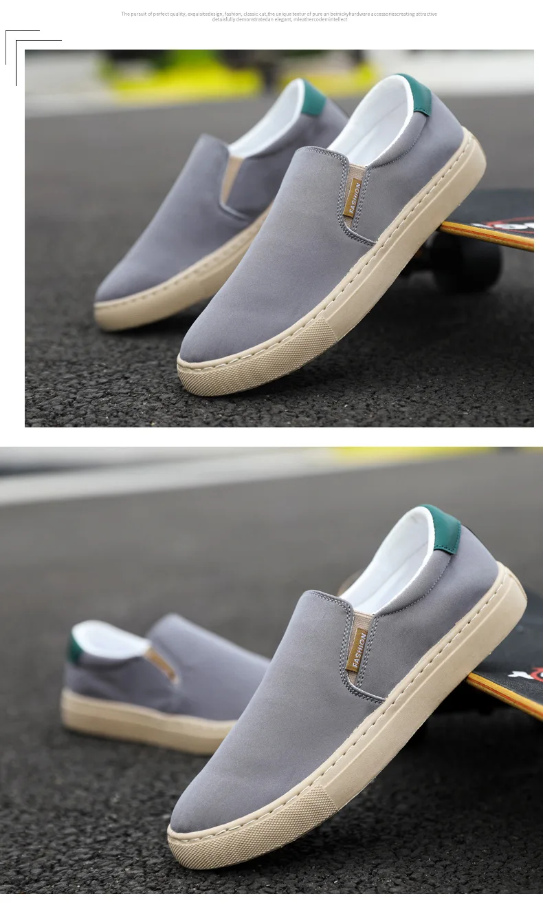 Neue weiße Slip-On-Leinenschuhe für Herren, vulkanisierte Sneakers, Studenten- und Jungen-Loafer, Espadrilles, lässige Herren-Fahr- und Golfschuhe, Größe 47 48. – Detail 30