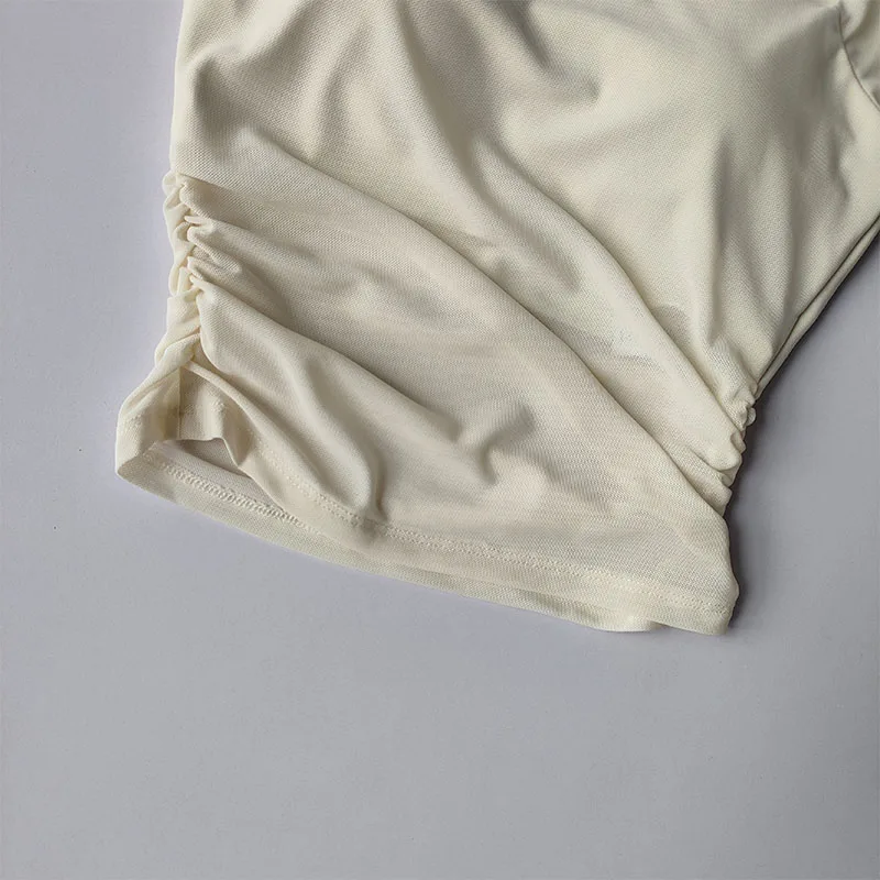 Sommerliches Neues Zweiteiliges Yoga-Kleid mit Fester Brustpolsterung, Sport-Mesh-Kurzärmeln, zum Tragen beim Laufen, Sport und Fitness. – Detail 10