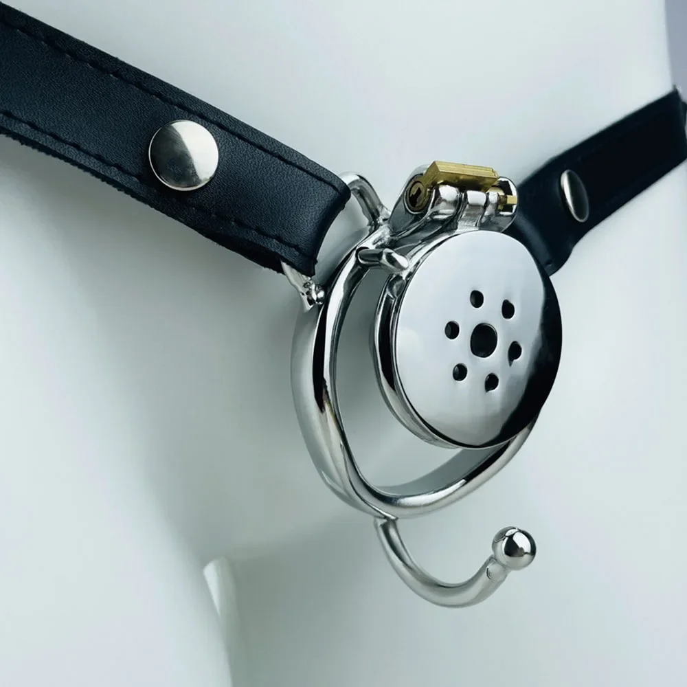 Negative Chastity Cage BDSM Belt Inverted Cock Lock Cage Penis Rings Bondage Advanced Player Toys Sissy Men Gays 18+