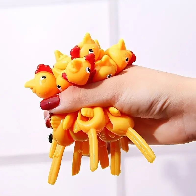 

Slingshot Chicken Rubber Chicken Flick Chicken Flying Chicken Flingers Stress Gag Toys Funny Easter Chicks Novelty Gift For Kids