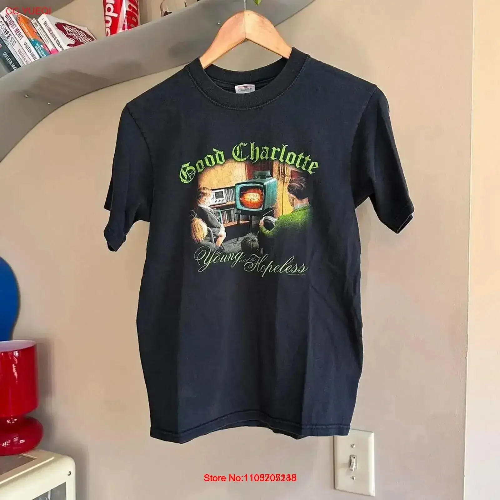 

Винтажная футболка Good Charlotte The Young And Hopeless 2002, размер S, расширенный топ для повседневной носки, уличная одежда, винтажная одежда