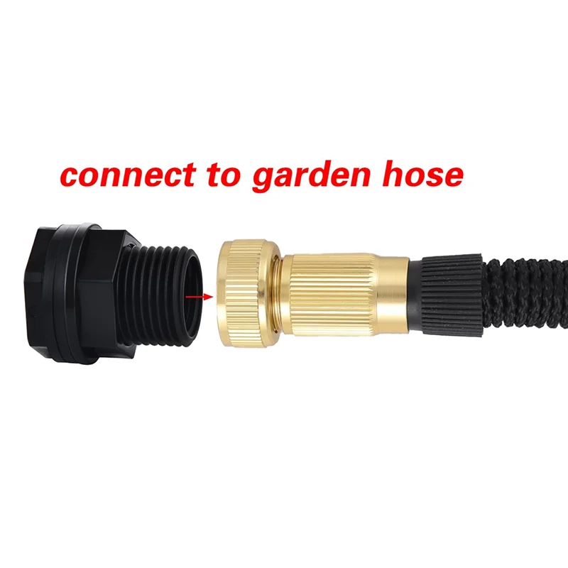 AB41-10Pc Bulkhead Fitting,Garden Hose Threaded 3/4In Male Ghtx1/2In Female NPT Double Threaded Bulkhead Water Tank Connector