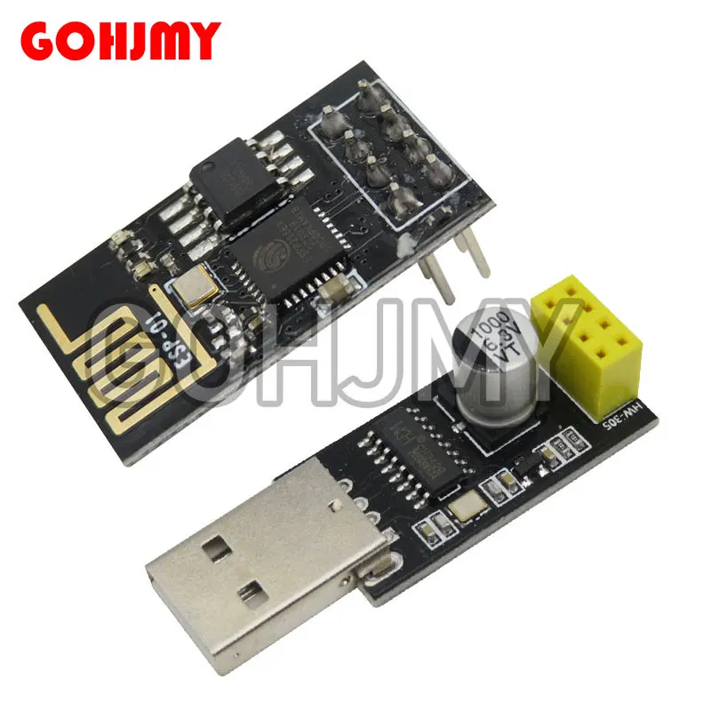 ESP01 Programmer Adapter UART GPIO0 ESP-01 Adaptater ESP8266 CH340G USB to ESP8266 Serial Wireless Wifi Developent Board Module