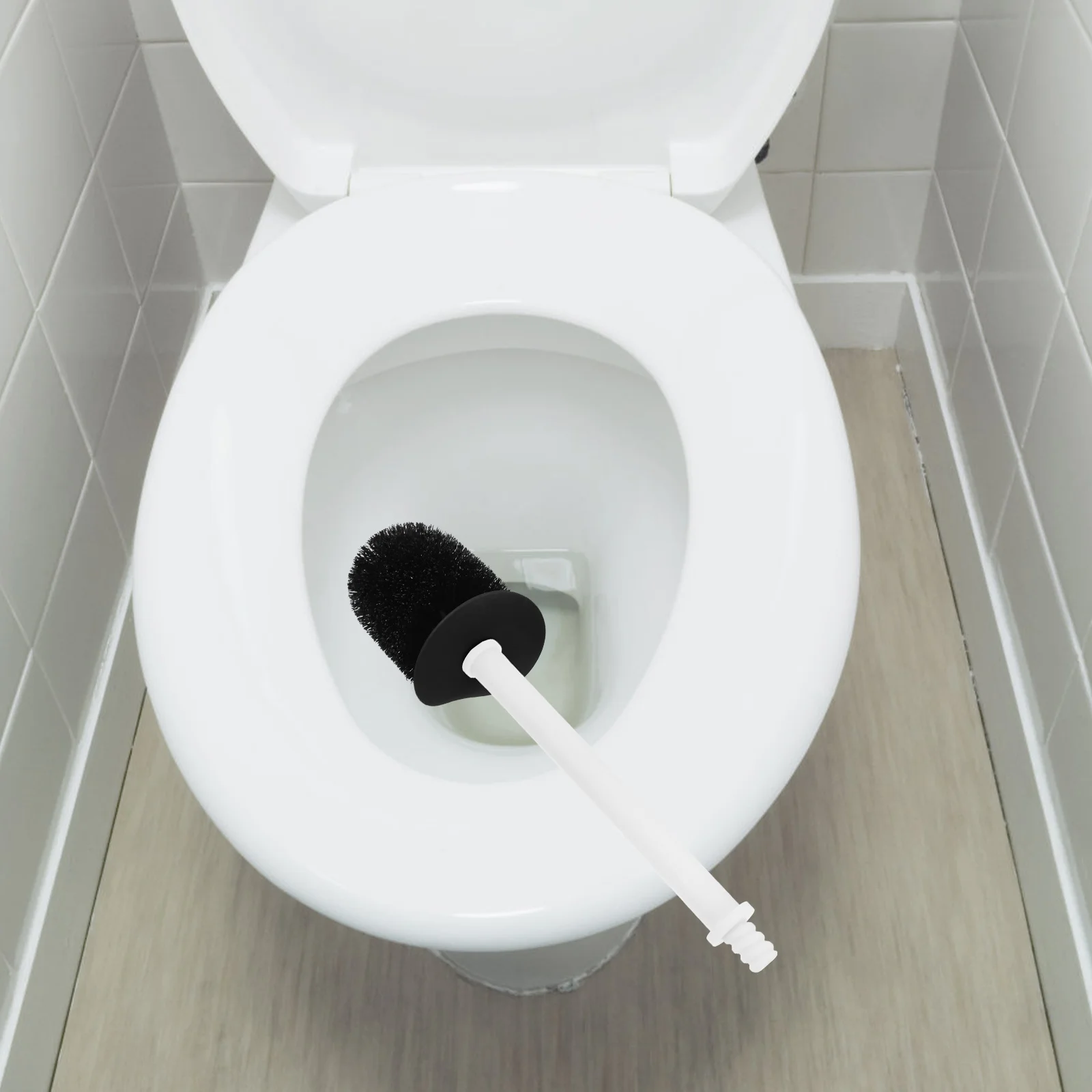 

2Pcs Toilet Brush Handle Replacement Lightweight Threaded Connector for Bathroom Toilet Brush Repair Kit Cleaning Accessories