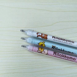 AIHAO-lápices mecánicos de plástico para niños, 3 piezas, 97102, 0,7mm, Rilakkuma, Kawaii, regalos, suministros para estudiantes, papelería