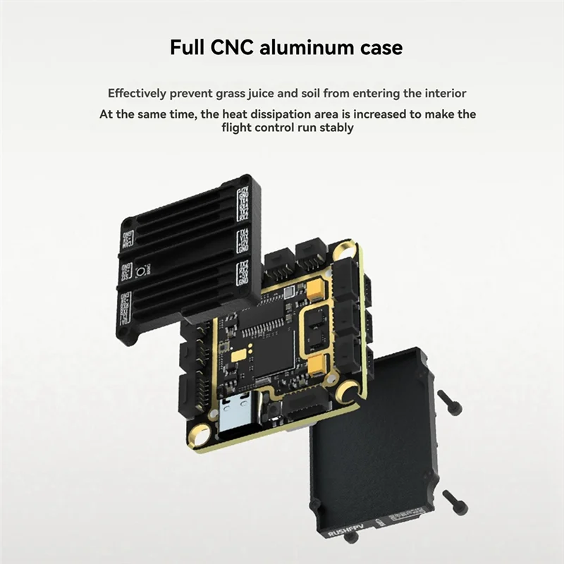 Controlador de vuelo H7 PRO Carcasa de aluminio CNC, 4-12S, BEC multicanal Ideal para drones RC FPV