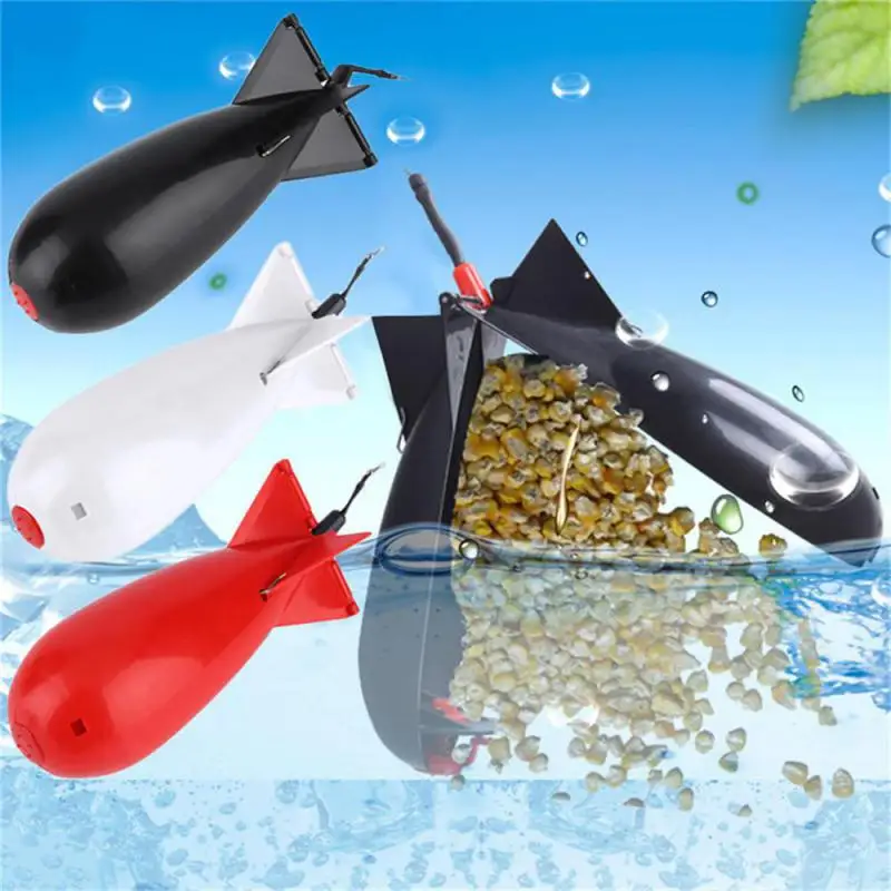 Carp Fishing Rocket Feeder Large Small Spod Bomb Float Lure Bait Holder 14.5cm/19cm Pellet Rockets Feeders Fishing Accessories