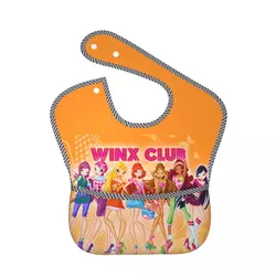 Winx Saga Club Baby Bibs, Boy or Girl Bib ajustável para criança, tecido impermeável para comer