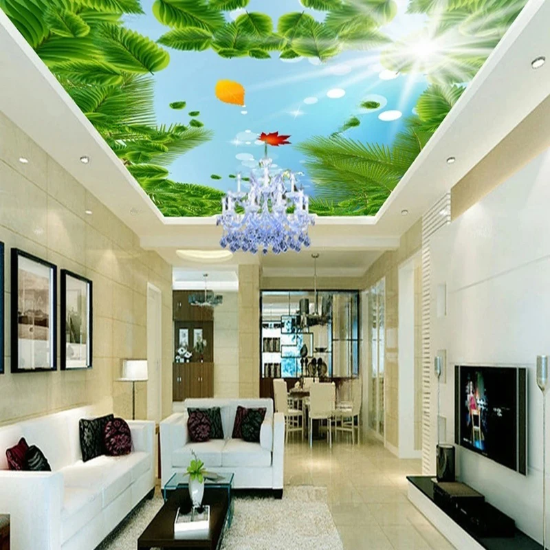 MU8468 Photo Wallpaper 3D Hand Painted Nordic Landscape Forest Mural For Living Room Bedroom Study Waterproof Stickers Decor