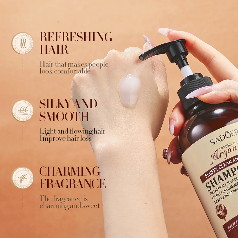 푹신한 너트 오일 컨트롤, 보습, 수리 및 부드러운 헤어 컨디셔너