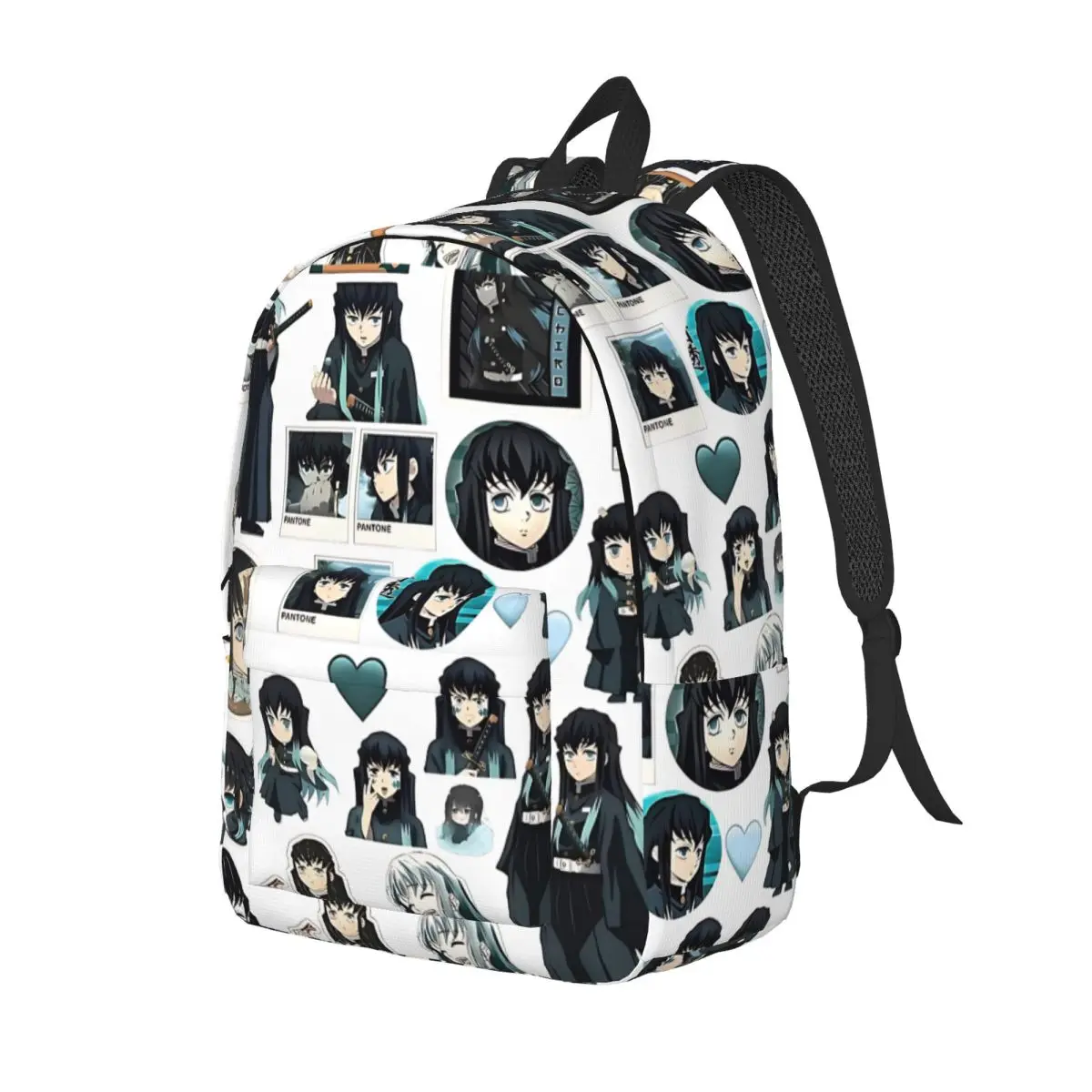 Plecak Demon Slayer Muichiro Tokito, stylowy plecak outdoorowy, plecak szkolny, do pracy, przewiewny plecak dzienny dla mężczyzn i kobiet, torba na laptopa, torba na ramię.