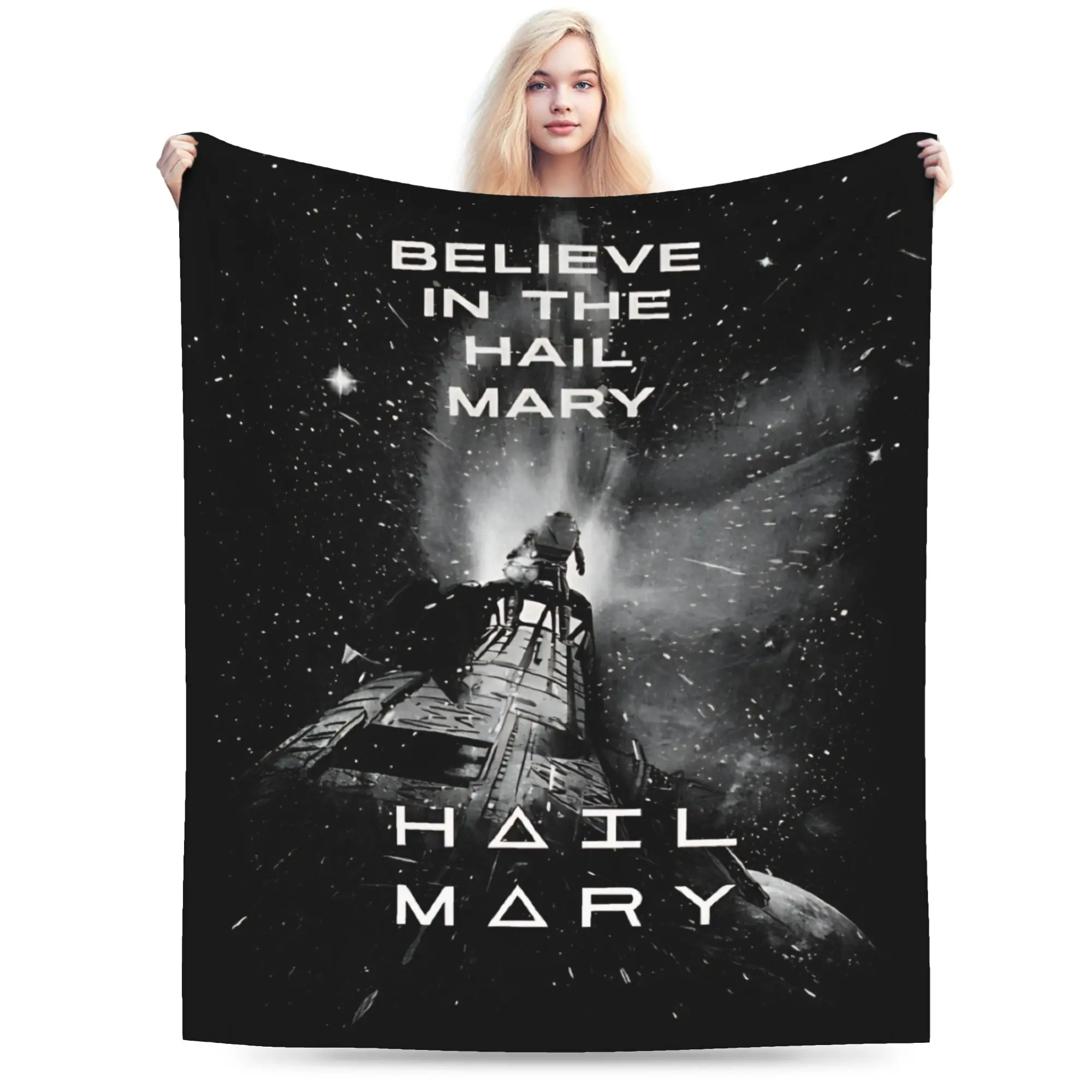 Believe In The Project Hail Mary  Blanket  Flannel Awesome Soft Throw Blankets for Home Textile Decor
