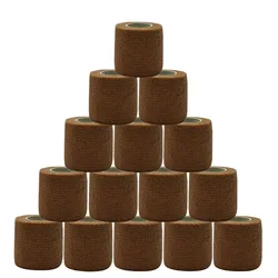 3/6/20PCS Dark Brown Sports Self Adhesive Elastic Bandages Anti-slip Athletic Waterproof  Wrap Tape Elastoplast For Knee Support