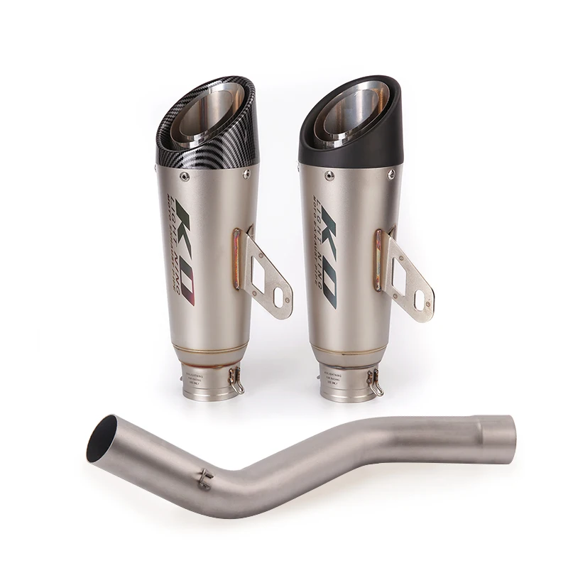 

Motorcycle Exhaust Pipe Middle Connect Link Tube Slip On 51mm Muffler Escape Stainless Steel For Kawasaki Ninja ZX10R 2008-2020