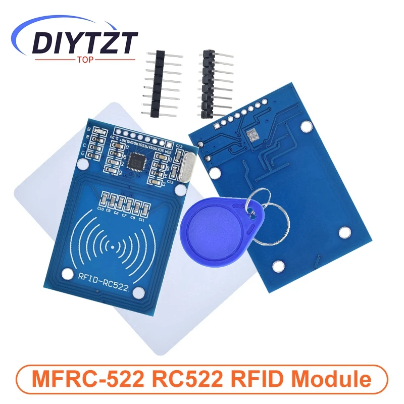 

1/5PCS DIYTZT RFID IC Wireless Module MFRC-522 RC-522 RC522 IC KEY SPI Writer Reader IC Card For Door Access Control System
