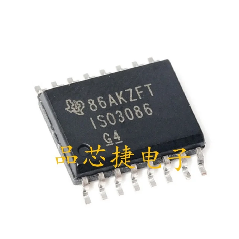 

5pcs/Lot ISO3086DWR Marking ISO3086 IS03086 SOIC-16 20Mbps, Full-Duplex, 2.5kVrms Isolated RS-485 & RS-422 Transceiver