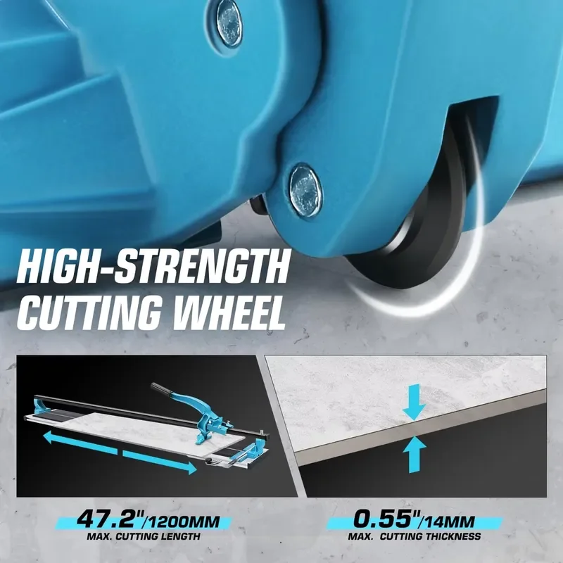 Professional 40/48-Inch Manual Tile Cutter Wheel Porcelain Ceramic Slab Cutting Machine Forming Tools