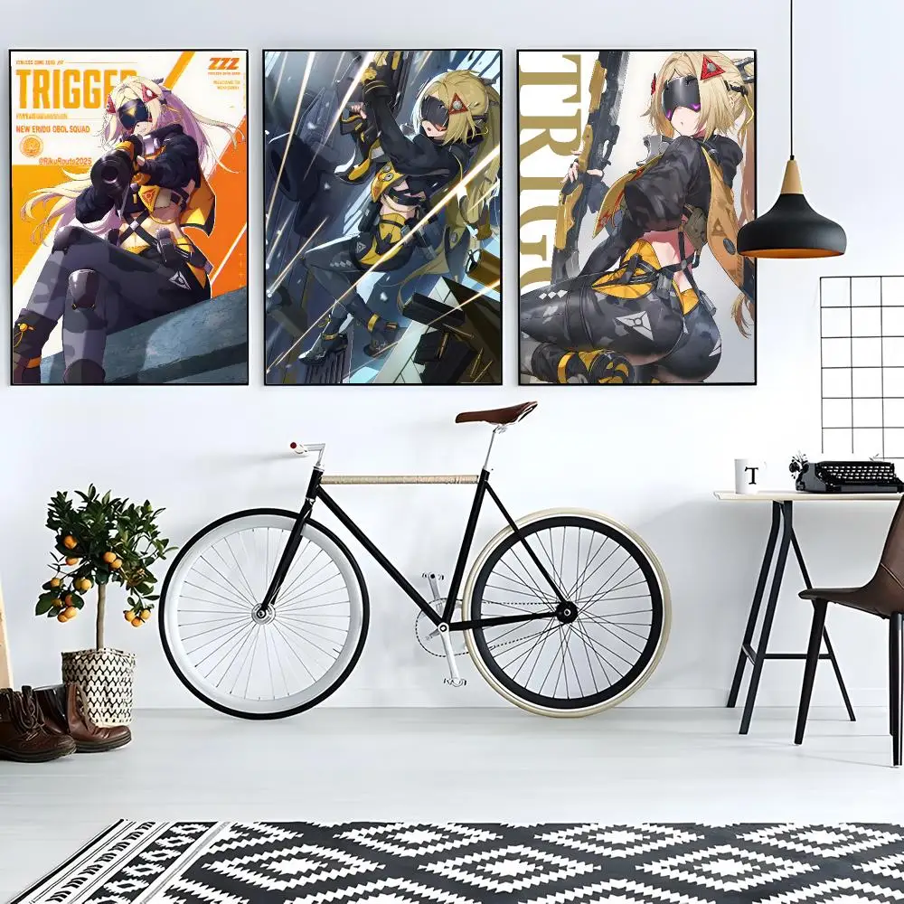 game character Zenless Zone Zero Trigger Poster Modern Living Room Artwork & Beautiful Home Decor Style