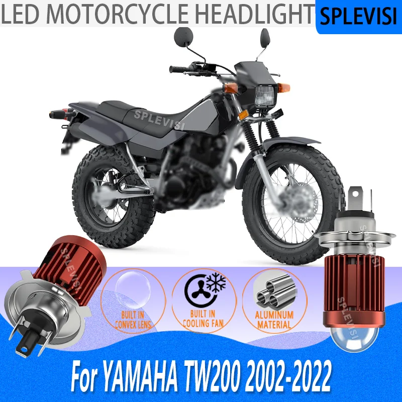 

12V LED Motorcycle Headlight - Fast Response For YAMAHA TW200 2002 2003 2004 2005 2006 2007 2008 2009 2010 2011 2012 2013-2022