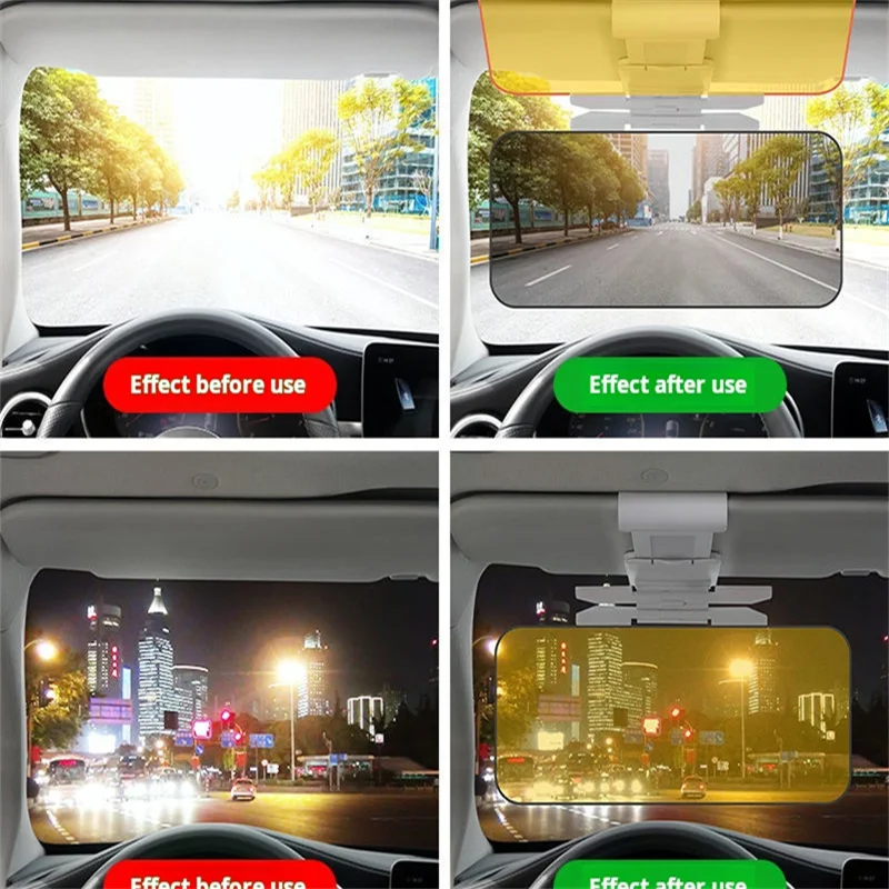 Car anti-dazzle visor day and night dual use driver goggles night vision anti-high beam artifact anti-glare mirror auto accessor