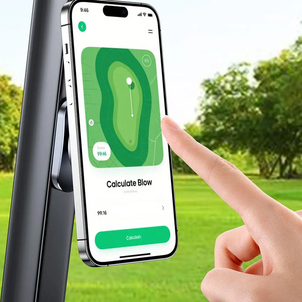 ที่ยึดโทรศัพท์ในรถยนต์สำหรับ Magsafe ที่ยึดโทรศัพท์ในรถกอล์ฟ แรงดูดแม่เหล็กสูงพิเศษ สำหรับสนามกอล์ฟ คลับ และโรงยิม