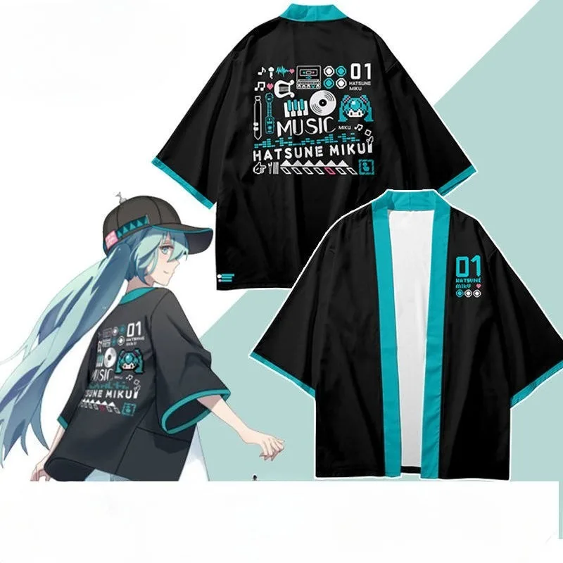 

Hatsune Miku anime creative personality kawaii Miku Hayao jacket cute peripheral short-sleeved jacket casual top gift wholesale