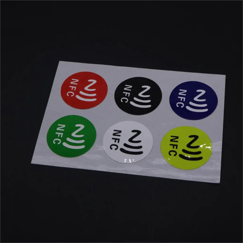 6 قطعة 213 رقاقة ملصق NFC عالمي 13.56 ميجا هرتز ISO1443A