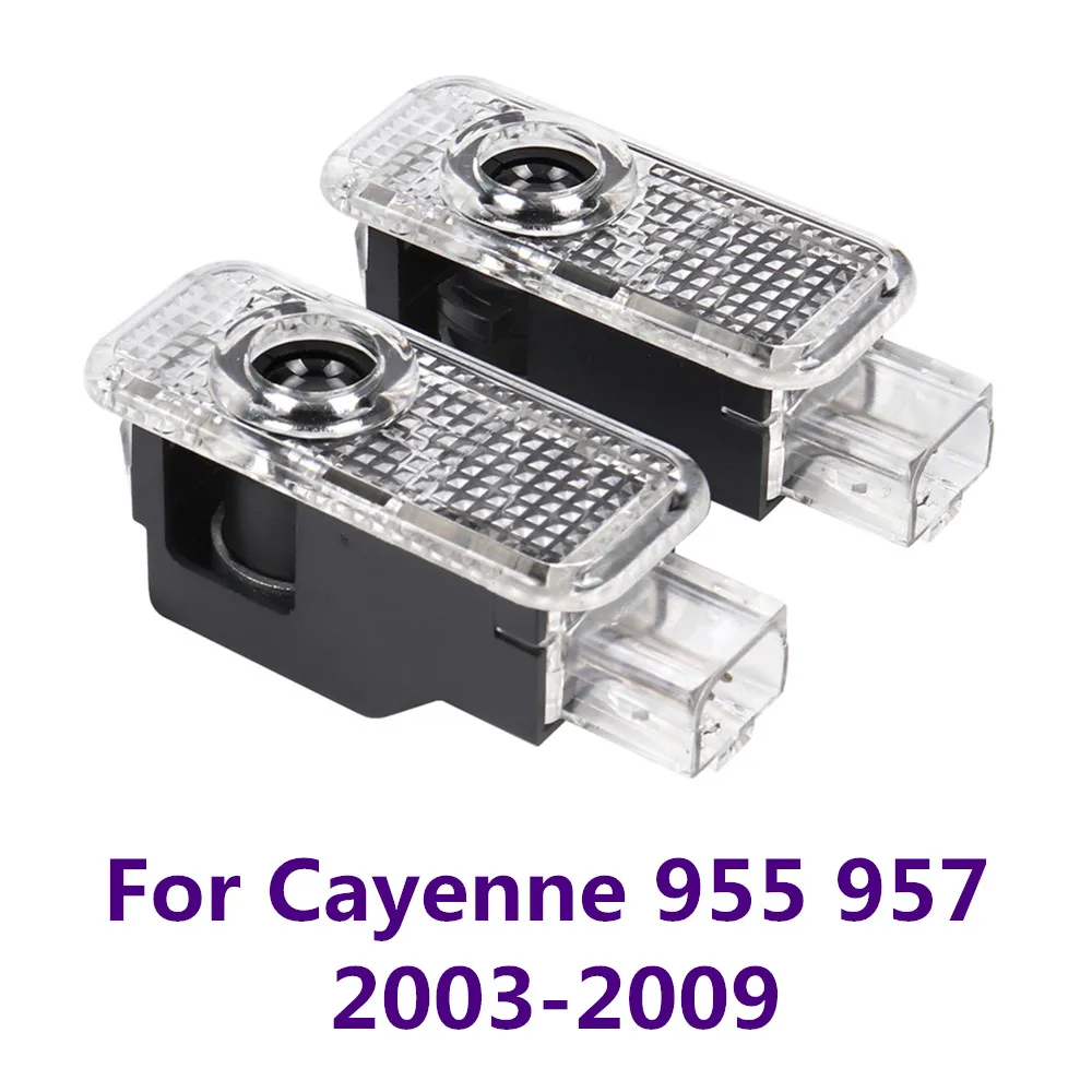 LED-Autotür-Willkommenslogo-Projektor Geister-Schattenlicht Zubehör für Porsche Cayenne 9PA MK1 955 957 2003 - 2009 2004 2005 – Detail 1